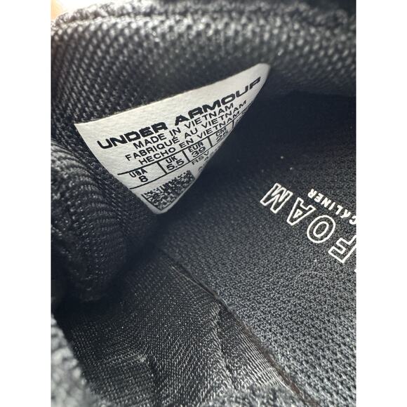 Under Armour Charged Assert 10 Black Running Shoes Women’s Size 8 Sneakers - Picture 8 of 10